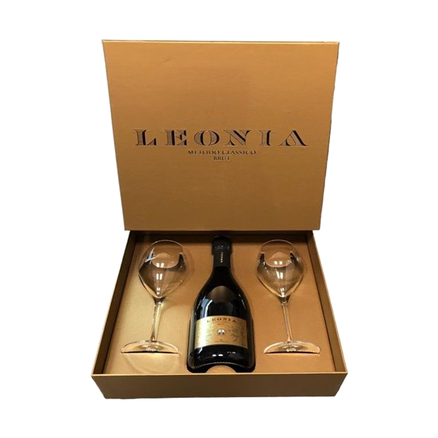 სურათი Leonia Pomino Brut + 2 Glasses in Gift Box