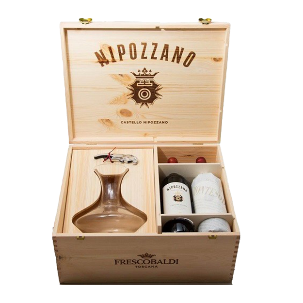 სურათი Castello Nipozzano Lux Wooden Case (2bt Nipozzano, 2bt Montesodi)